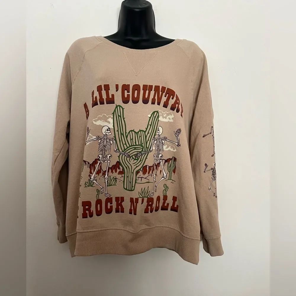 Electric Pink Rock in Roll County Sweatshirt